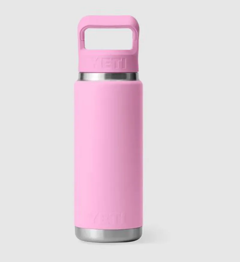 YETI Rambler 26 Oz Straw Cap Bottle - Power Pink-1